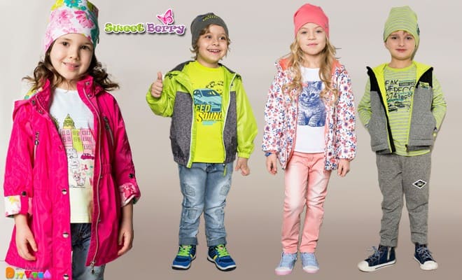 SWEET BERRY stylish clothes for children spring-Autumn collection
