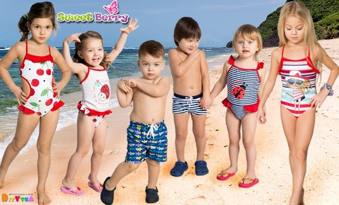 SWEET BERRY Stylish clothes for children-beach wear