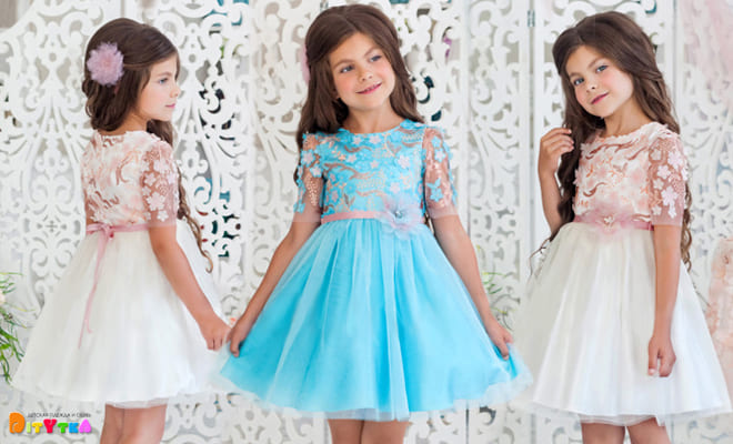 Elegant dresses for girls "Alolika" model "Arabella"
